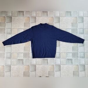 Vintage Women's Navy Pendleton Sweater Size Medium Petite